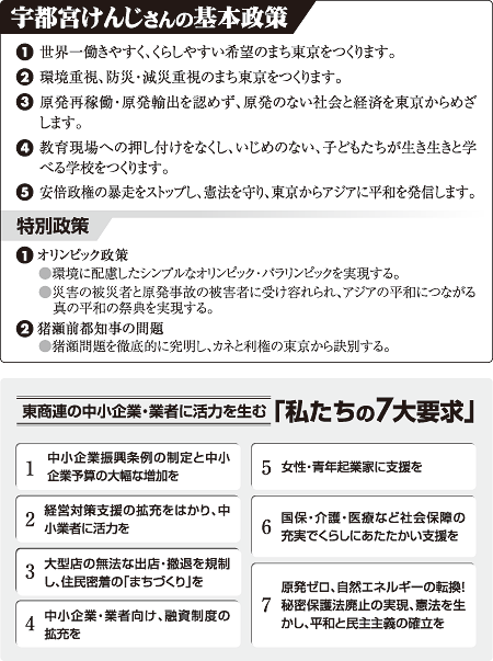 図:宇都宮けんじさんの基本政策