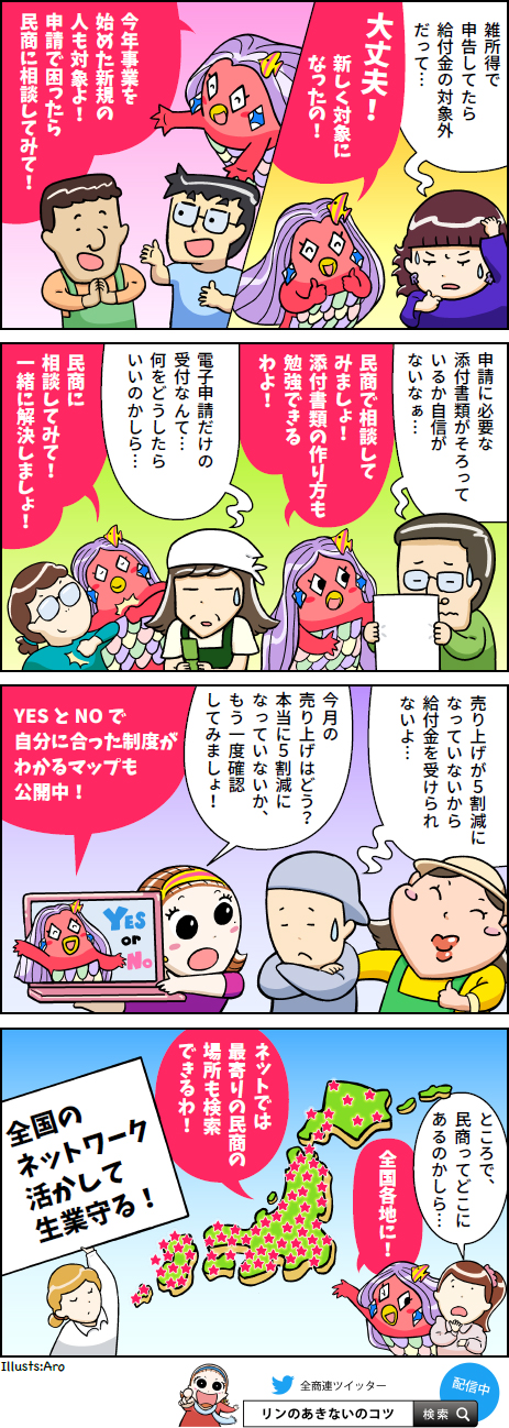 4コマ漫画 全国商工団体連合会