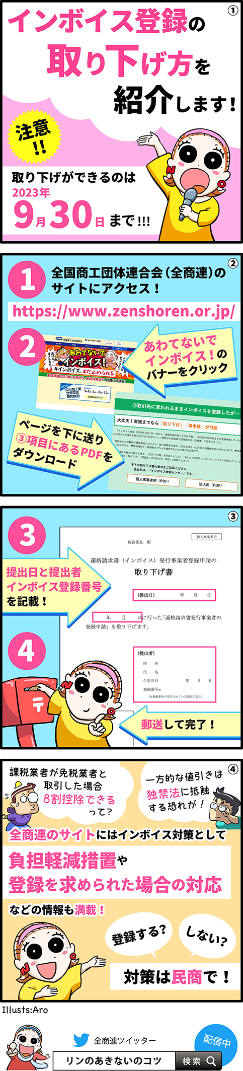 第75回「インボイス登録の取り下げ方」